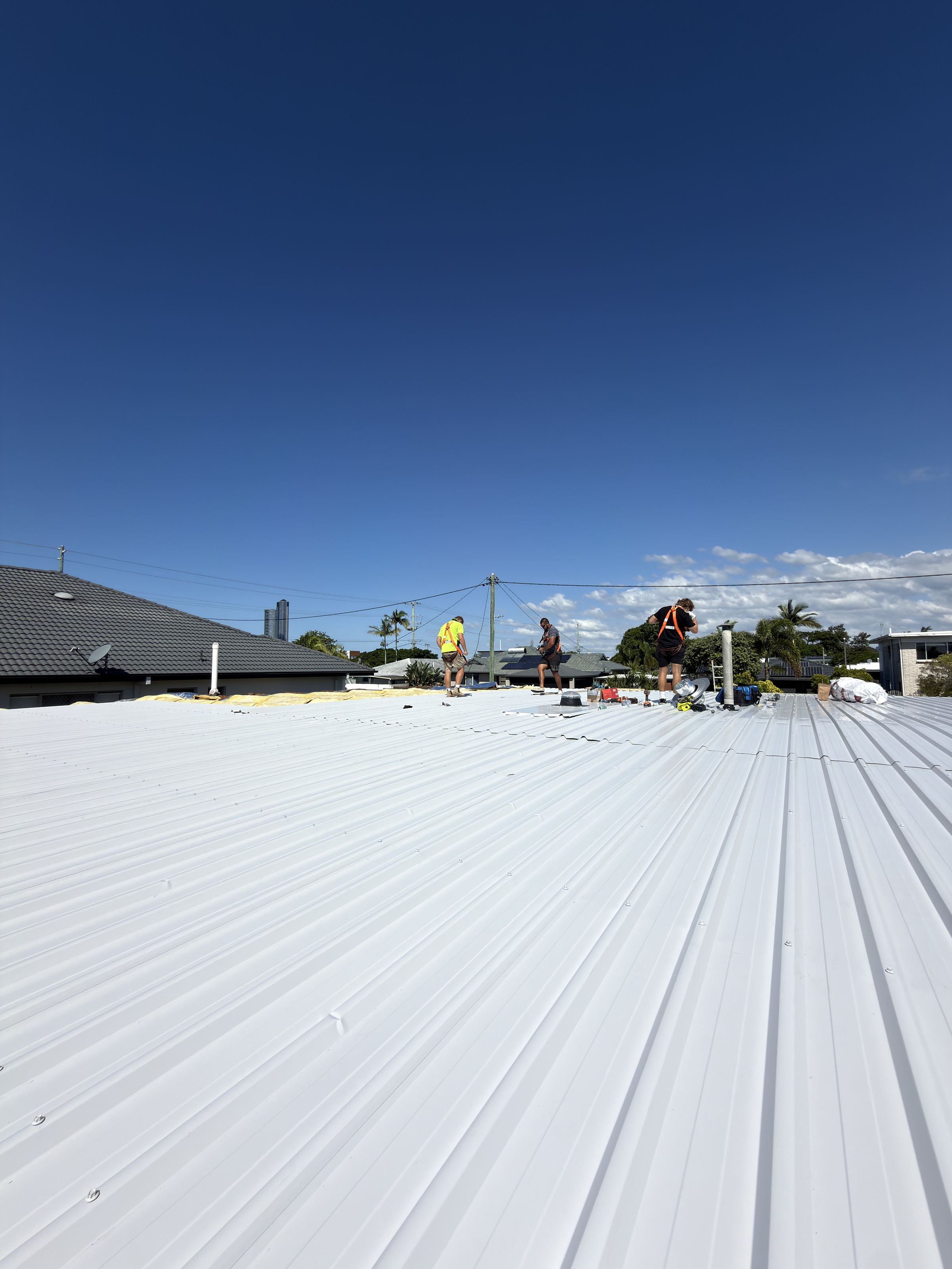 The main roof area on completion